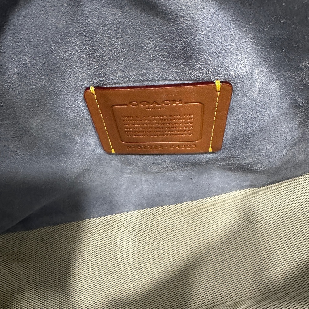 Coach Soft Tabby Blue Shoulder Bag - Picture 7 of 10
